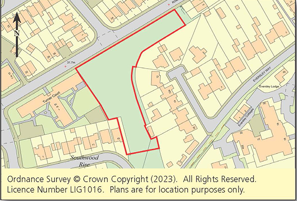 Lot: 24 - FREEHOLD SITE WITH PLANNING FOR EIGHT DWELLINGS -